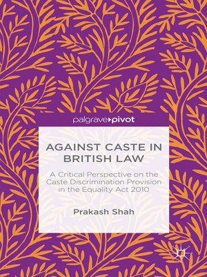 cover image of Against Caste in British Law